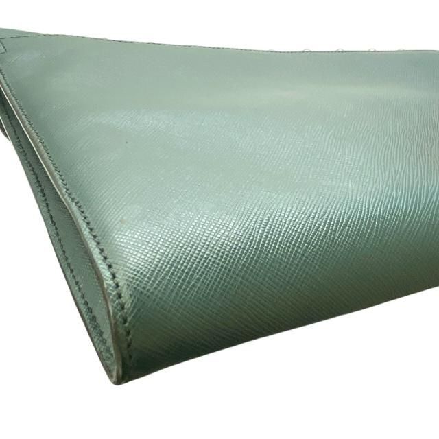 Prada Vr074 C Clutch Bag Second Pochette Studded Triangle Logo — view 4