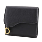 Dior Compact Wallet Calf Black Trifold — view 2
