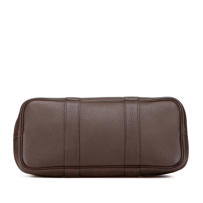 Hermes Garden Party TPM Chocolat Silver Hardware Negonda — view 3