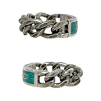 Gucci Ring Silver Green Never — view 5