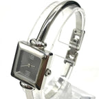 Gucci Square Quartz Silver Dial Bangle Watch — view 4