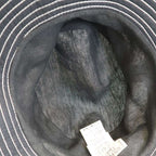Hermes Cotton Linen Hat Black and White 57 — view 6