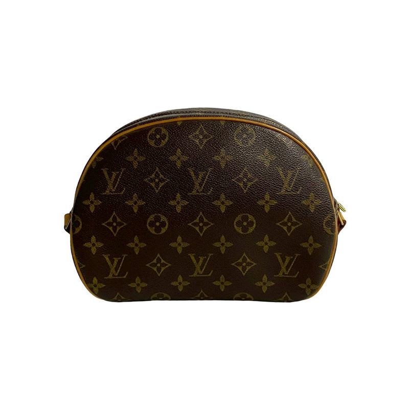 Louis Vuitton Blois Monogram Leather Mini Shoulder Bag Pochette Sacoche Brown — view 5