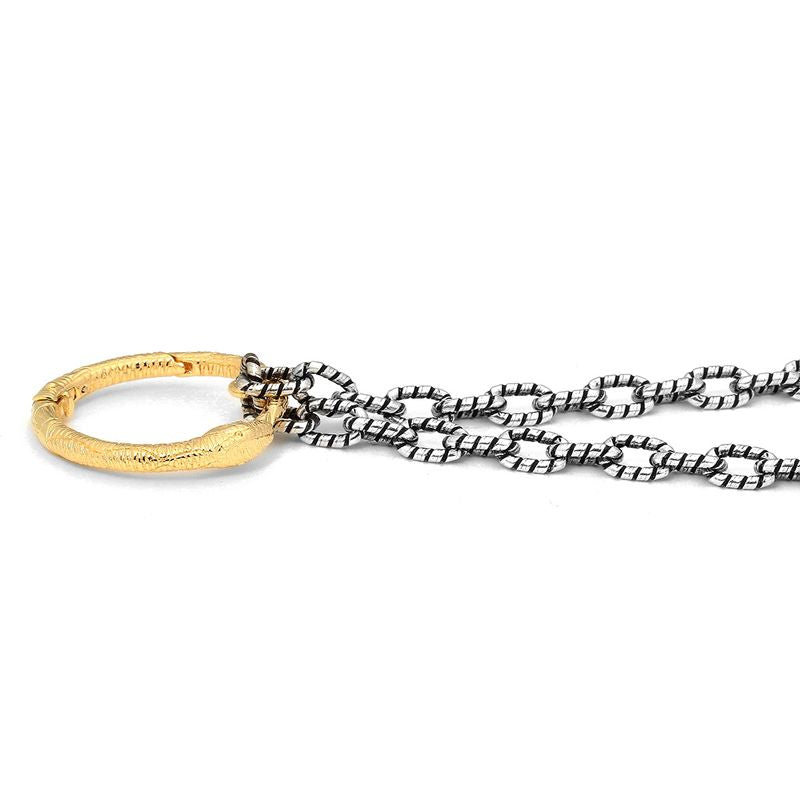 Gucci Necklace Gold Snake Ring Silver — view 5