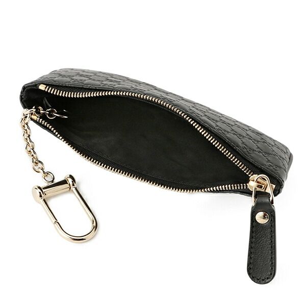 Gucci Coin Case Micro Guccissima Black — view 4