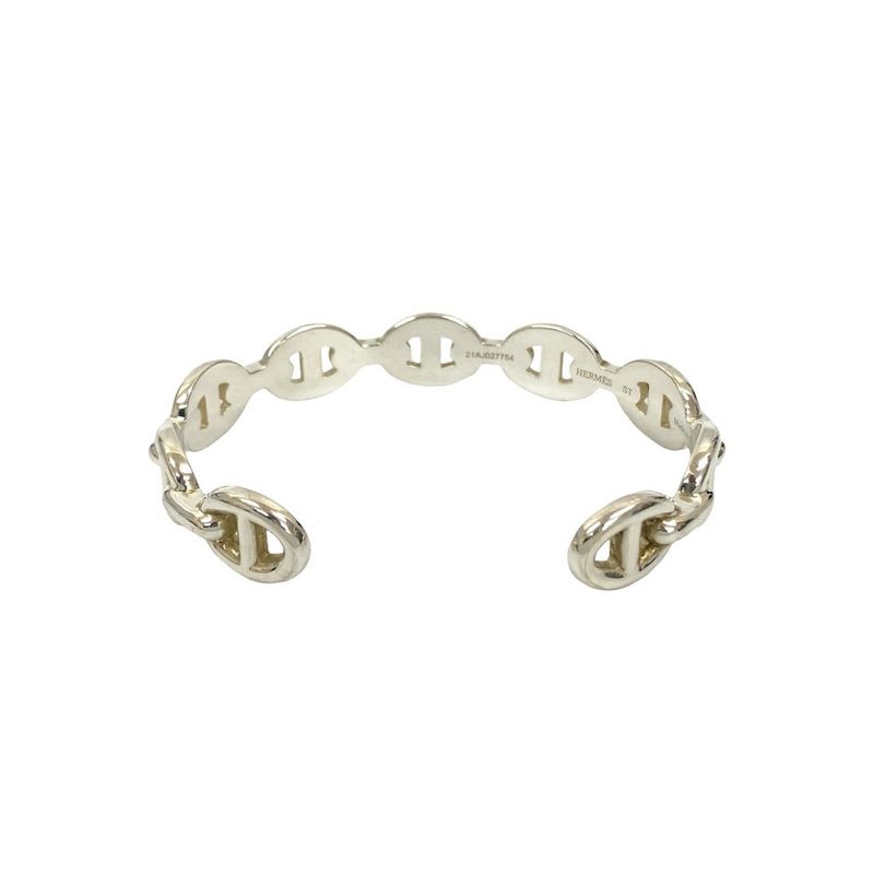 Hermes Chaine D'ancre Bangle Silver 925 Bracelet Accessory 34216 — view 7