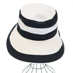 Hermes Cotton Linen Hat Black and White 57 — view 4