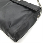 Prada Nylon Tessuto Chain Shoulder Bag Black — view 4