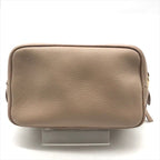 Prada Leather Pouch Gold Pink Beige Case — view 2