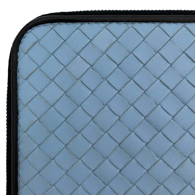 Bottega Veneta Lshaped Zipper Document Case Blueblack — view 7