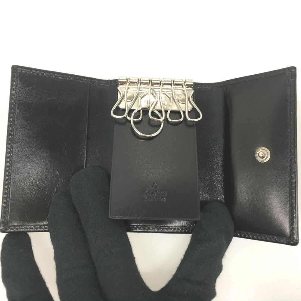 Gucci GG Canvas Key Case 6 Rows Black — view 6