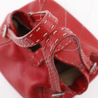 Fendi Selleria Leather Red Handbag — view 5