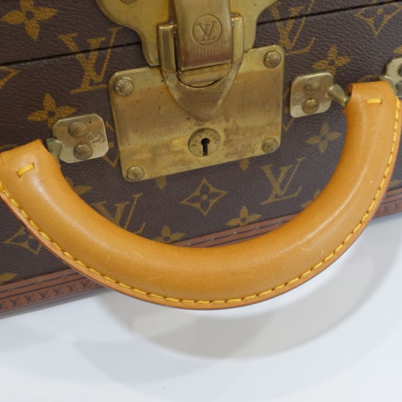Louis Vuitton Bisten 55 Trunk Case Monogram Canvas Leather Brown — view 8