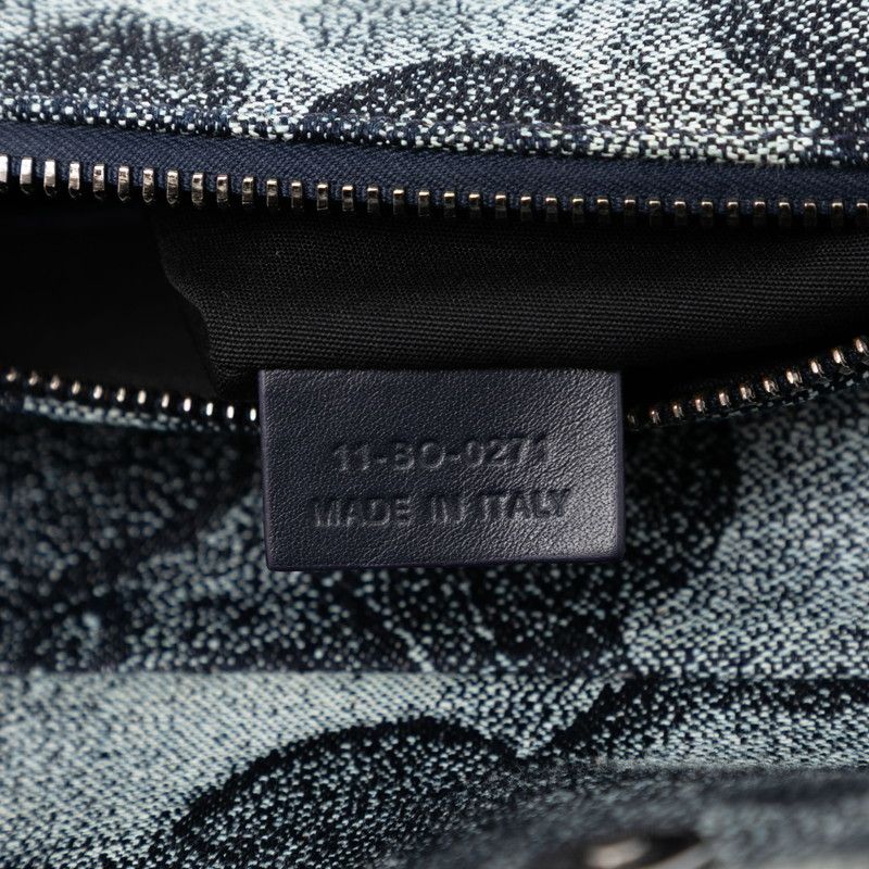 Dior Peter Doig Saddle Navy Denim Leather — view 6