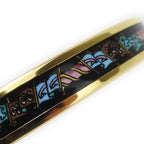 Hermes Bracelet Emile PM Metal Cloisonne Multicolor Black Gold Hardware — view 8