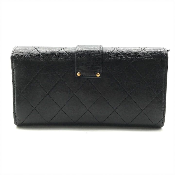 Chanel Quilted CC Logo Turnlock Wallet Black — view 2