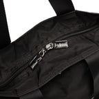 Prada Triangle Logo Plate Tote Handbag Black Nylon — view 5