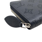 Louis Vuitton Long Wallet Zippy Monogram Mahina Noir Black — view 3