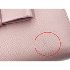 Prada Saffiano Ribbon Round Zipper Long Wallet 1 Ml506 ztm Pink — view 2