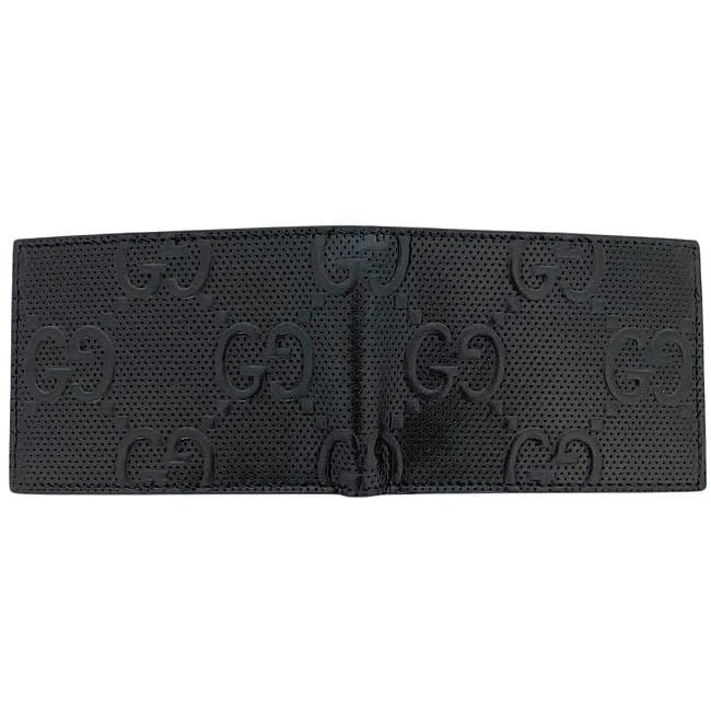 Gucci Bifold Wallet Black GG Embossed Billfold — view 3