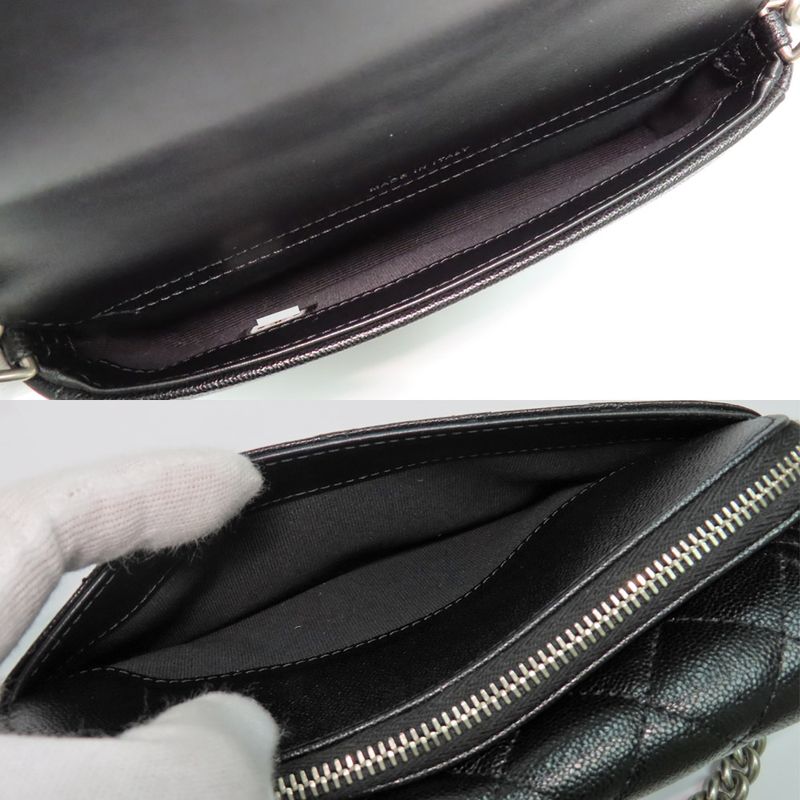 Chanel Boy Phone Case Ap3013 Shoulder Bag Black Caviar Leather — view 7
