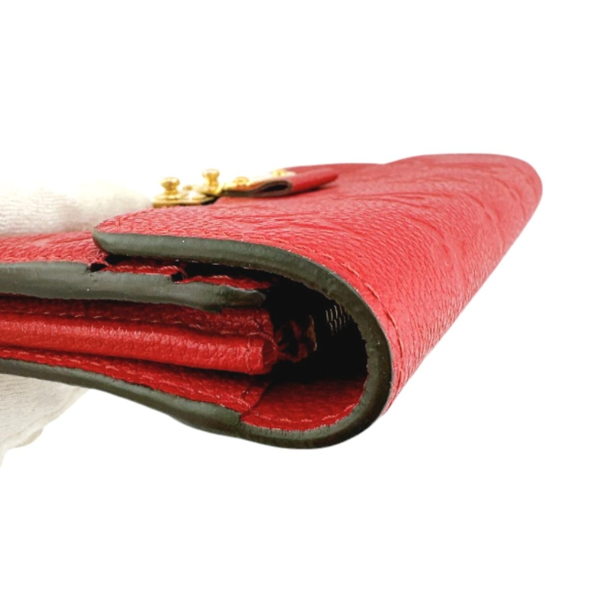 Louis Vuitton Monogram Portefeuille Long Wallet Red — view 5