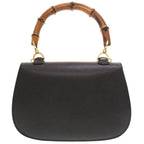 Gucci Bamboo Leather Black 000 2113 0633 Handbag 0187 — view 2