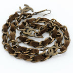 Chanel Chain Belt Vintage Finish Coco Mark Gold Plated And Suede — view 5