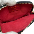 Chanel 19 Coin Case Card Purse Ap2086 Quilted Black Gold Chanel 19 — view 9