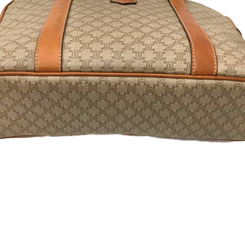 Celine Macadam Pattern Leather Bag Brown — view 6