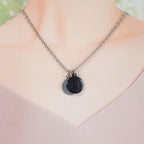 Hermes Carrousel Necklace Metal Buffalo Horn Black Blue — view 9