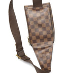 Louis Vuitton Damier Waist Pouch Geronimos Body Bag Brown — view 6