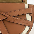 Loewe Shoulder Bag Gate Small Brown Natural White — view 6