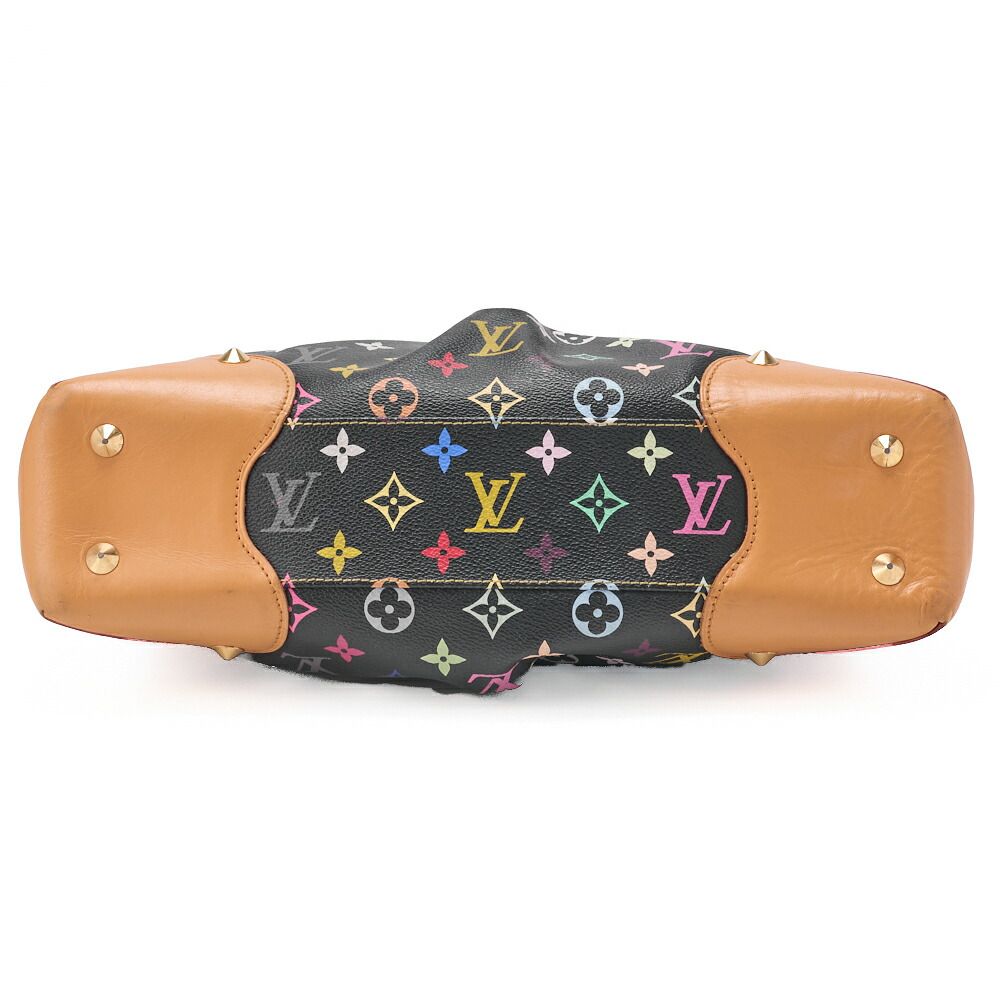 Louis Vuitton Monogram Multicolor Judy MM 2-Way Handbag Noir Black — view 6