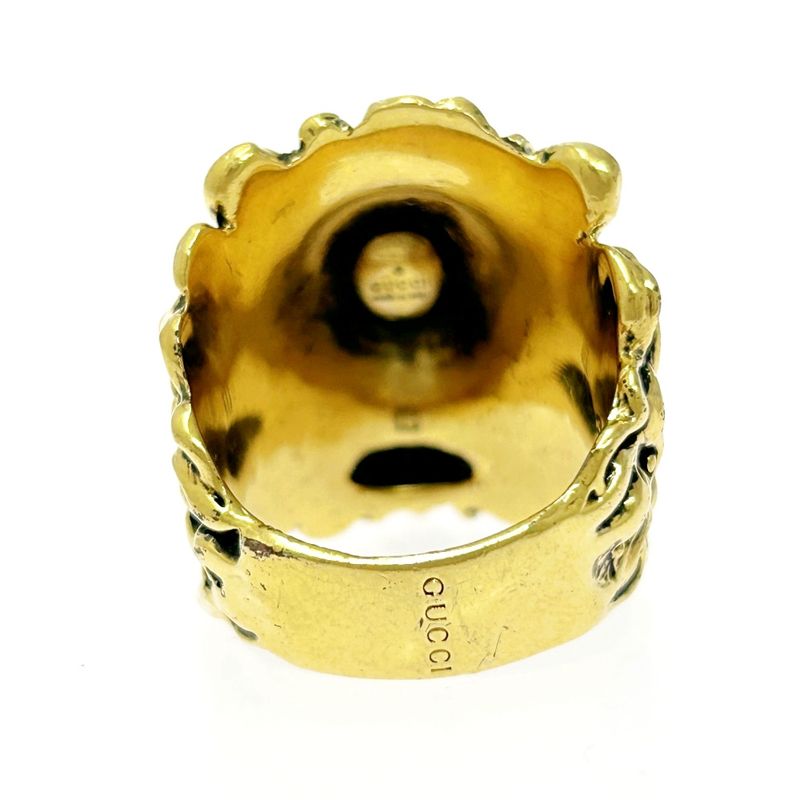 Gucci GP Lion Head Ring Gold — view 4