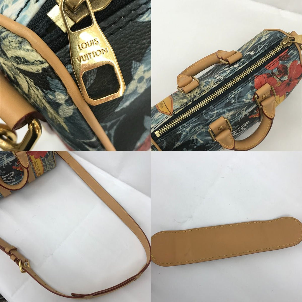 Louis Vuitton Keepall Bandouliere 25 Surfing Monogram Navy Blue — view 8