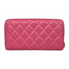 Chanel Long Wallet Zip Round Ap1590 Quilted Lambskin Coco Mark — view 2