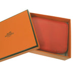 Hermes Azap Compact Silk Quinn Coin Case TS 011 AU Leather Orange 0097 — view 2