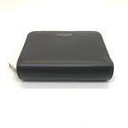 Saint Laurent Leather Logo Bifold Compact Wallet Zippy Gray — view 5