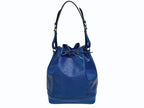 Louis Vuitton Shoulder Bag Epi Noe Blue Gold