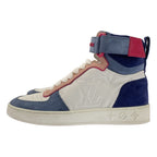 Louis Vuitton Leather Boon Box Line Logo High-cut Sneakers 34 1 2 White — view 2