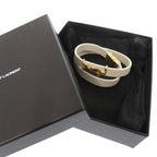 Yves Saint Laurent Opium Double Loop Bracelet Leather White 0736 — view 3