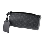 Louis Vuitton Shoulder Bag Soft Porochon PM Black Gray — view 4
