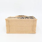 Christian Dior Book Tote Small M1265 Zruw m918 Bag Jute Canvas Beige Black — view 6