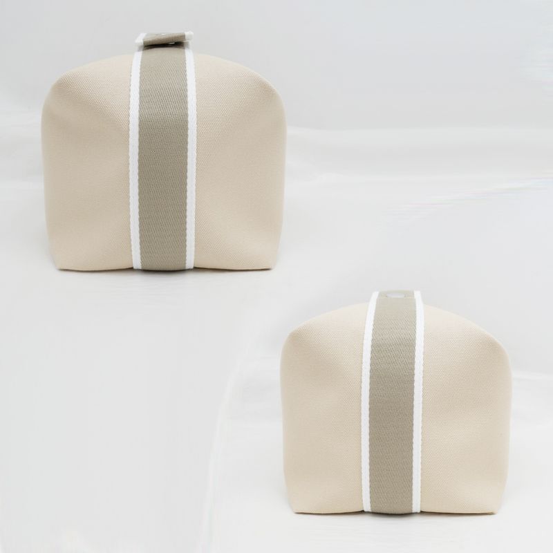 Hermes Brid A Black GM Natural Handbag Pouch Beige — view 5