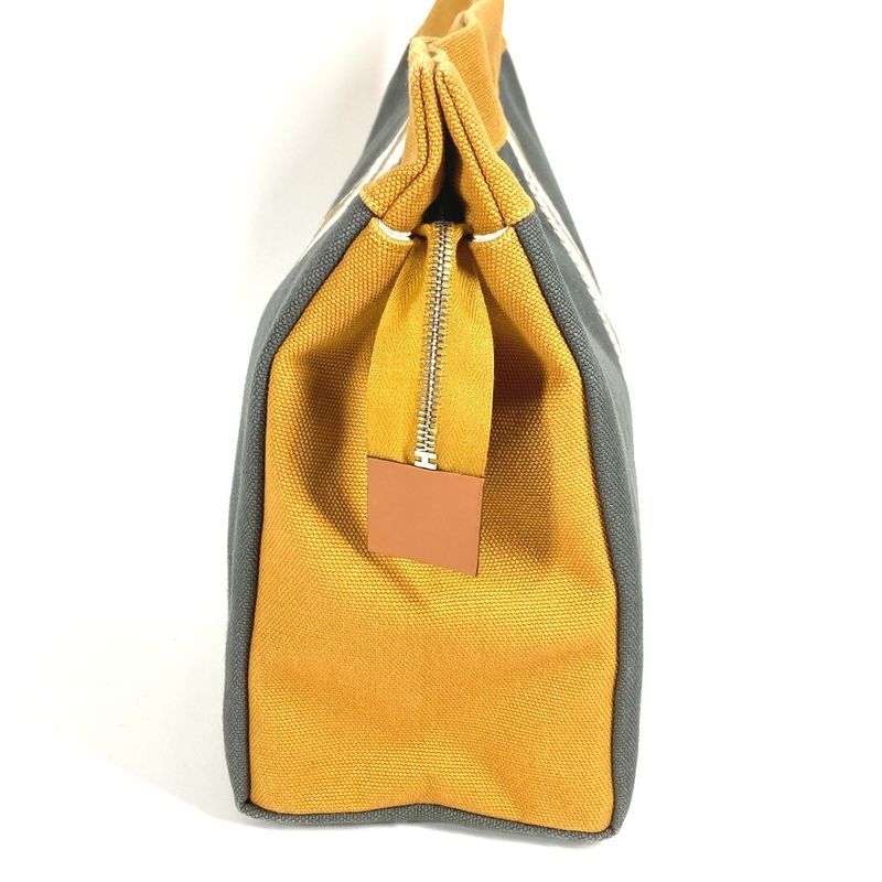 Hermes Clutch Bag Gimetou GM Cotton Gray — view 4