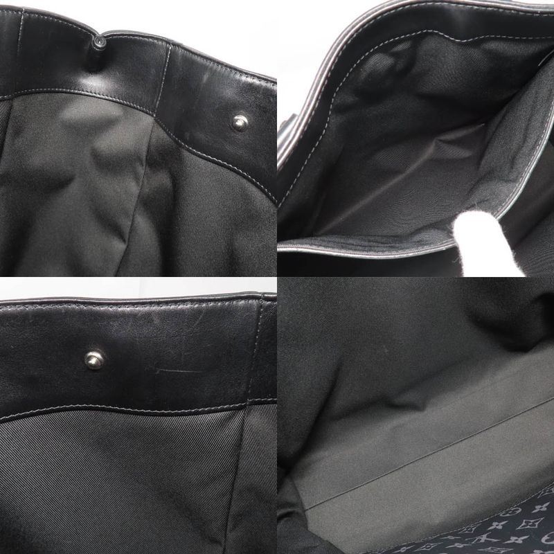 Louis Vuitton Grand Sac Monogram Eclipse Tote Bag Black Gray — view 7