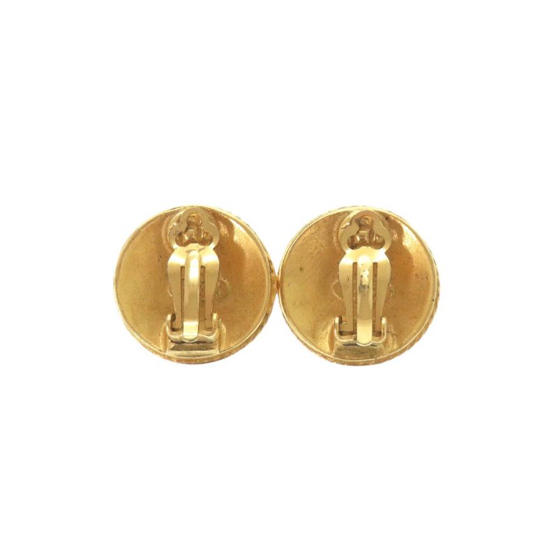Chanel Coco Mark Metal Gold Earrings 0079 — view 4