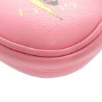 Gucci Bananya Heart Leather Pink Coin Case Wallet Key Ring 1073 — view 6