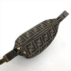 Fendi Zucca All Over Pattern Pouch Vanity Hand Purse — view 7